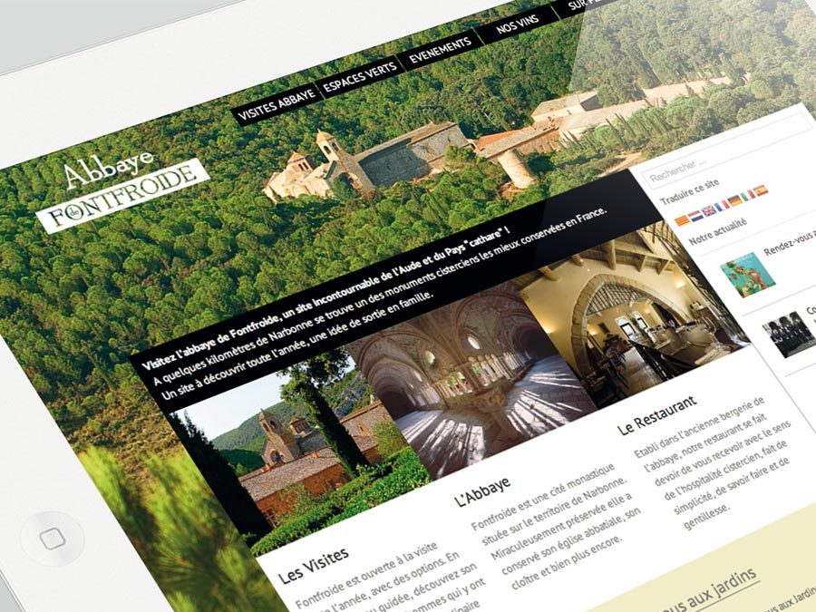 L’Abbaye de Fontfroide – Site Web