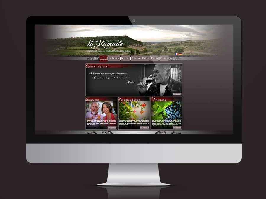 Domaine de la Ramade – Site Web