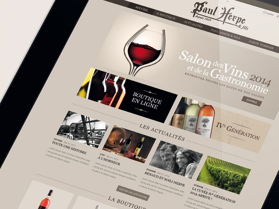 Paul Herpe – Site Web