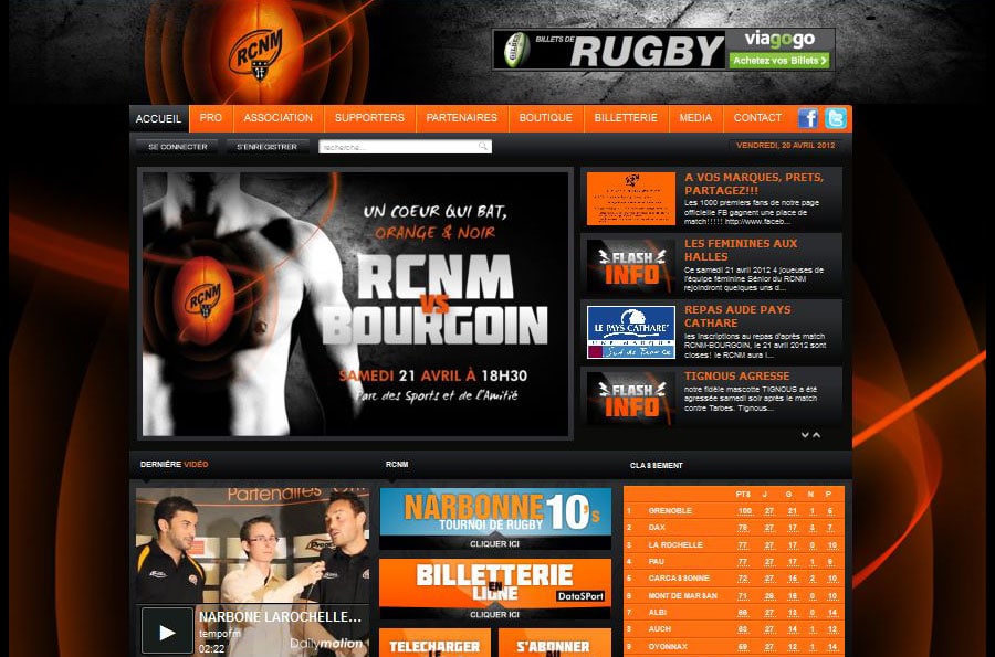 RCNM – Site Web