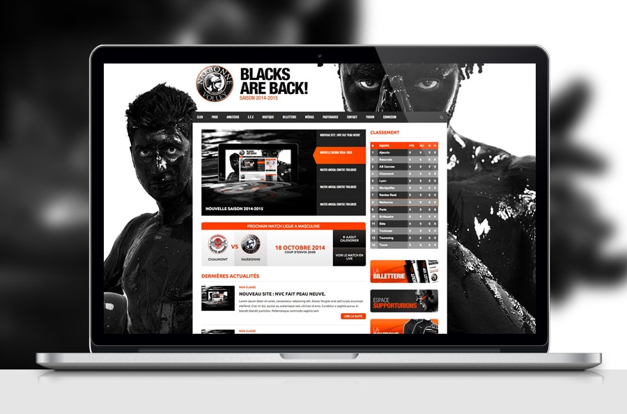 Narbonne Volley Club – Site web