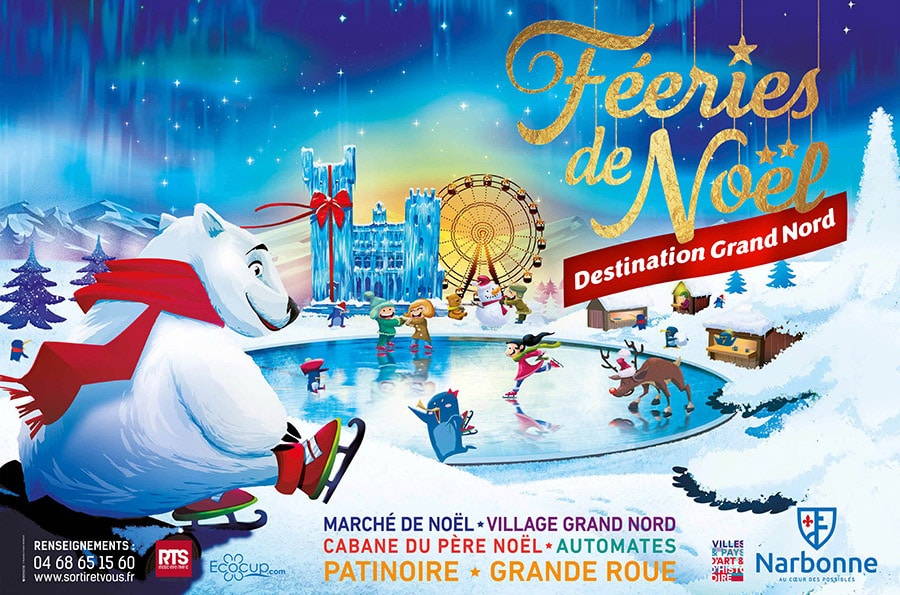 VILLE DE NARBONNE – COMMUNICATION FEERIES DE NOËL 2017