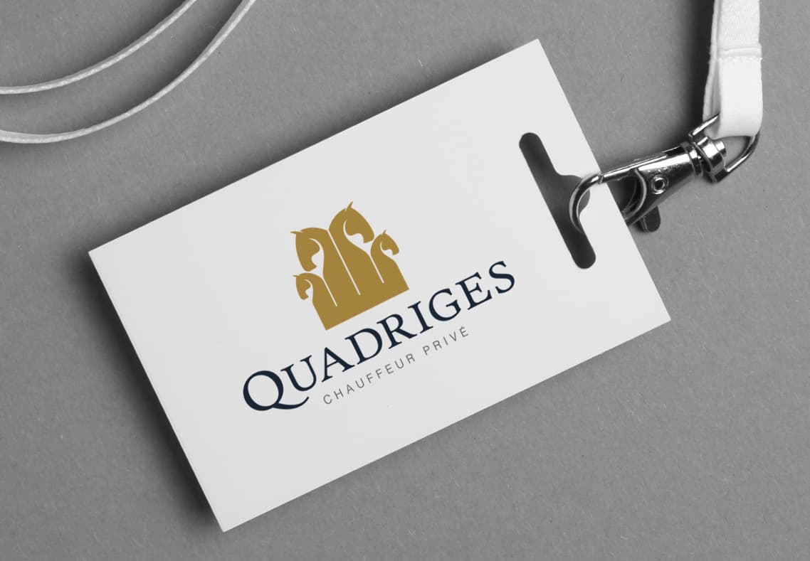 DEFACTO Design de marque - Mockup Design de Marque Quadriges – Communication