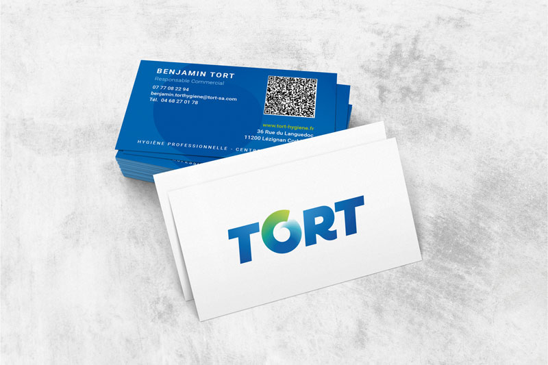 Studio defacto agence de communication narbonne - carte de - visite TORT