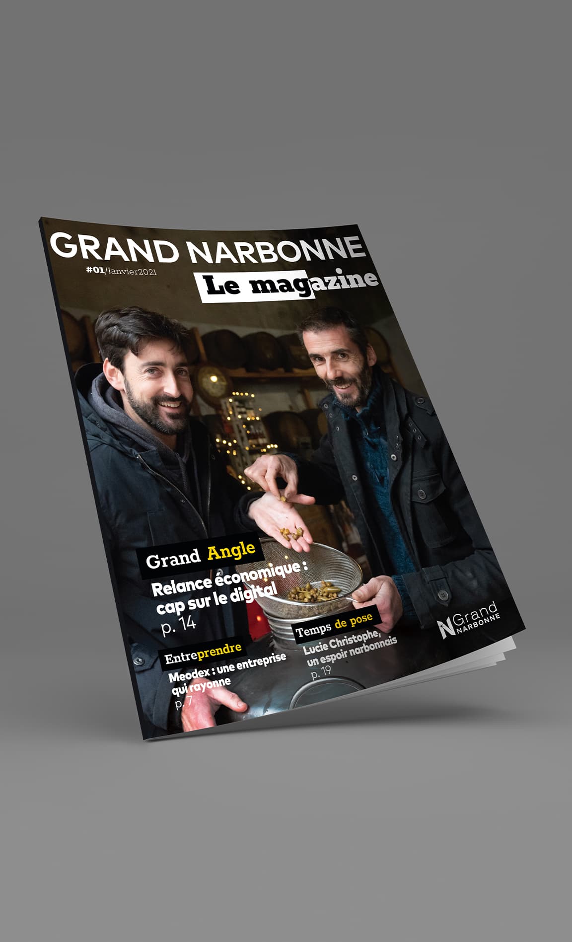 DEFACTO Design de marque - Mockup Digital GRAND NARBONNE