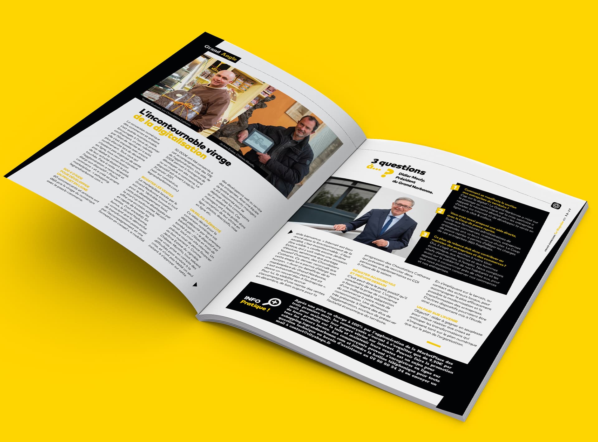 DEFACTO Design de marque - Mockup Digital GRAND NARBONNE