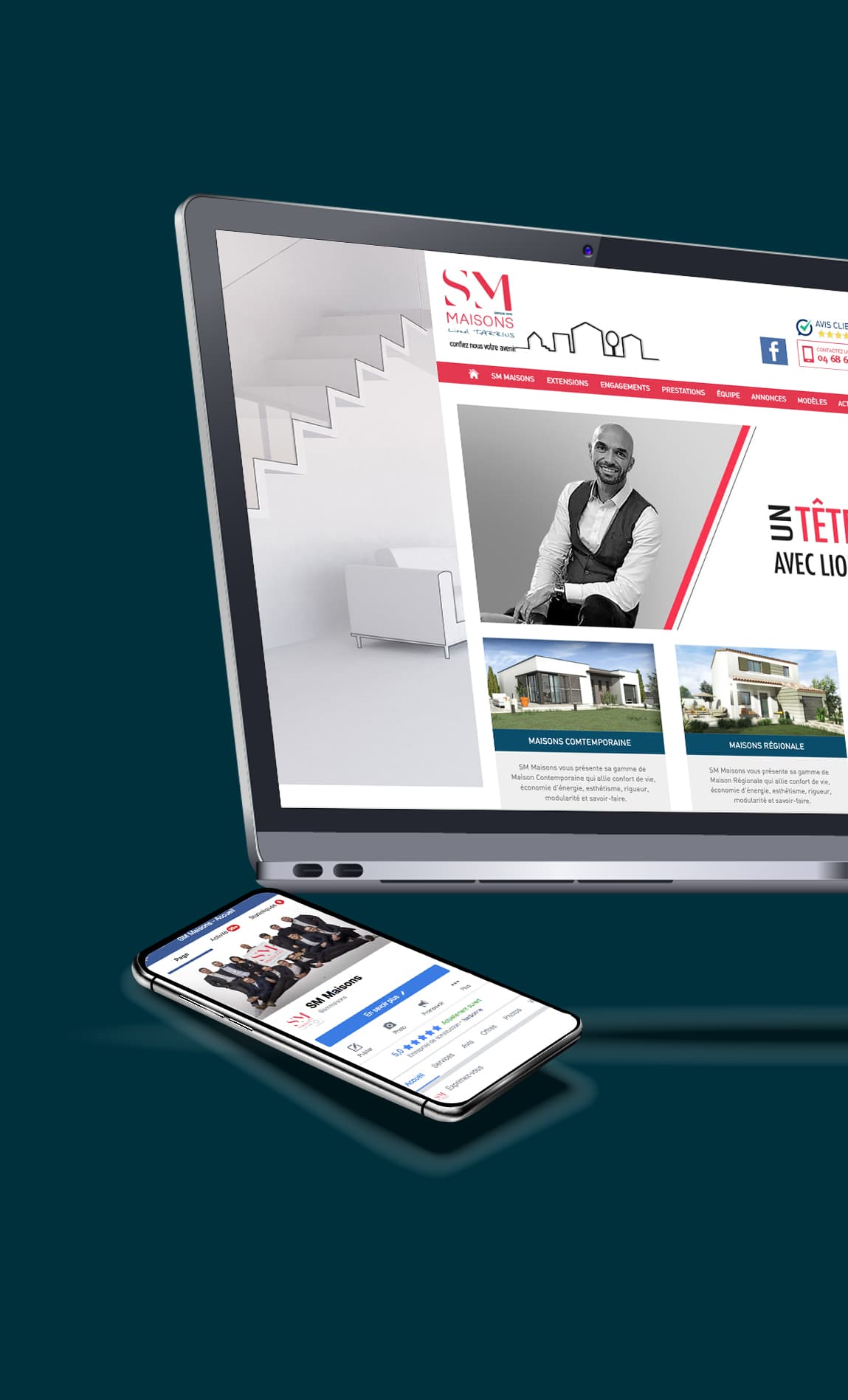 DEFACTO Design de marque - Mockup Digital GROUPE SM