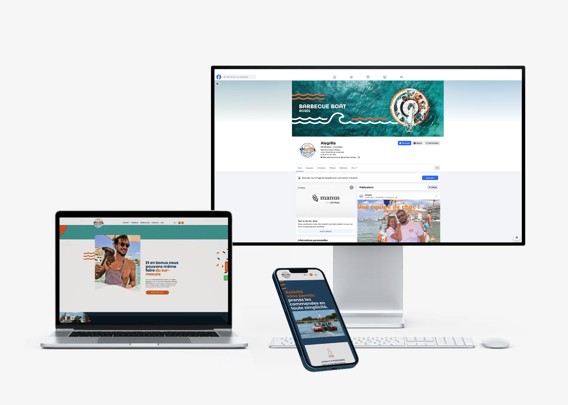 DEFACTO Design de marque - Mockup Digital ALEGRILLA